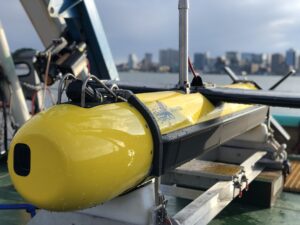 KATFISH back on deck after a swim